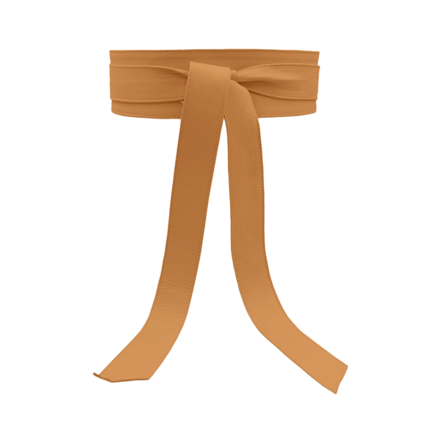 Wrap Leather Belt - Caramel