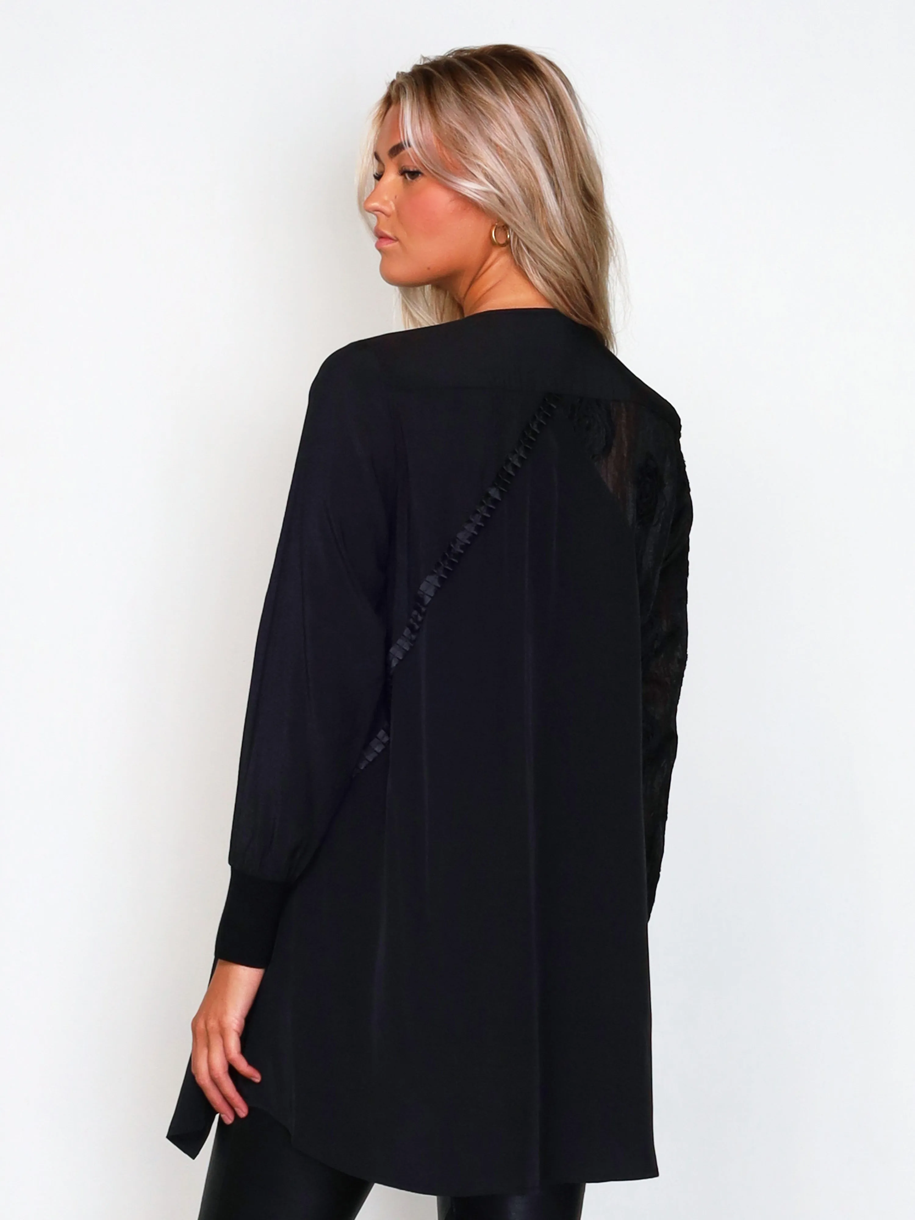 XENYA long tunic - Black